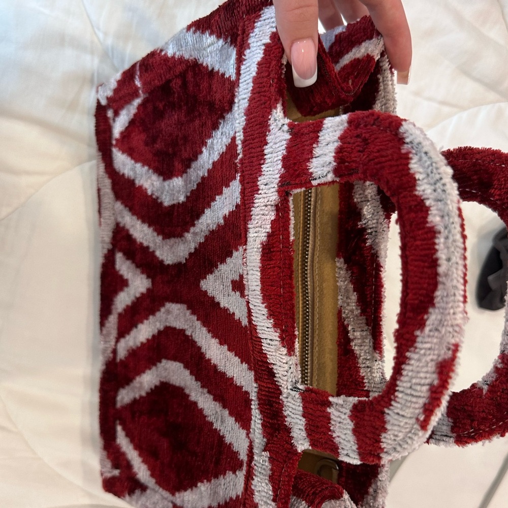 Alara the Label Mini Tote in Red Flame - Picture 5 of 6